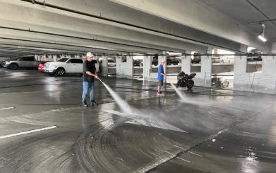 Washing Car Parking Garage